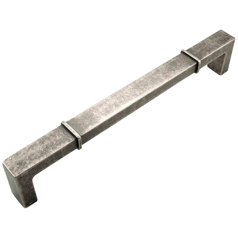 Image 1 Newbury Weathered Nickel Metal 12 3/4" Wide Appliance Pull