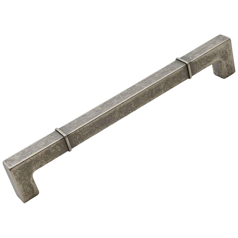Image 1 Newbury Weathered Nickel Metal 8 1/2" Wide Cabinet Pull