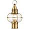 Newburyport 1 Light Antique Brass Outdoor Post Top Lantern