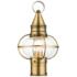 Newburyport 1 Light Antique Brass Outdoor Post Top Lantern