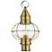 Newburyport 1 Light Antique Brass Outdoor Post Top Lantern