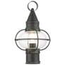Newburyport 1 Light Charcoal Outdoor Post Top Lantern