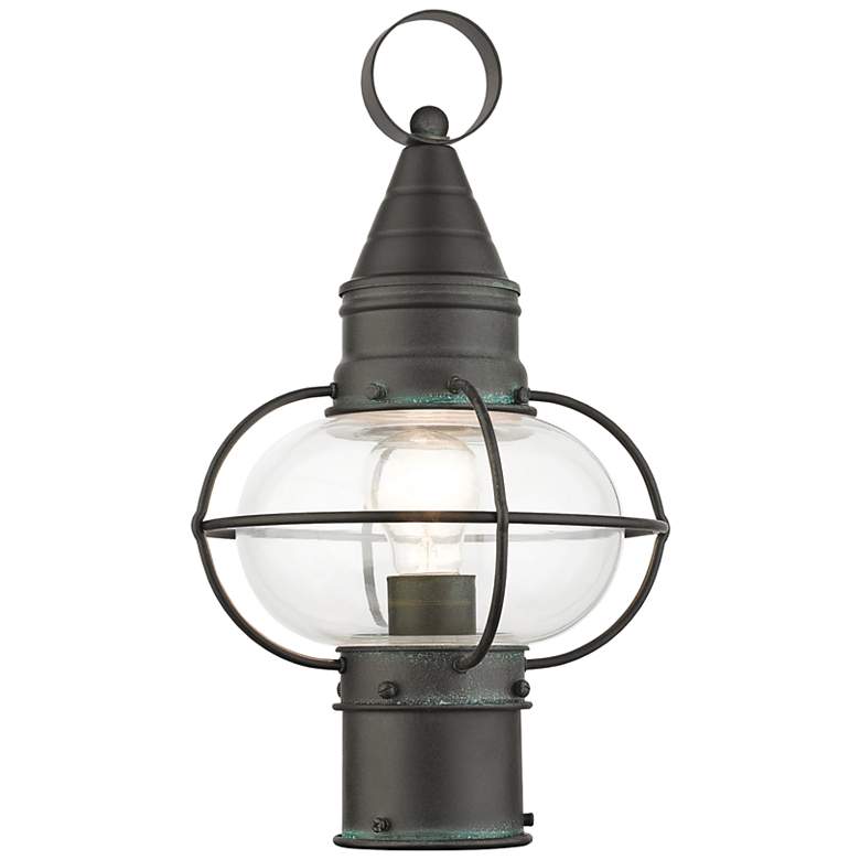 Image 3 Newburyport 1 Light Charcoal Outdoor Post Top Lantern