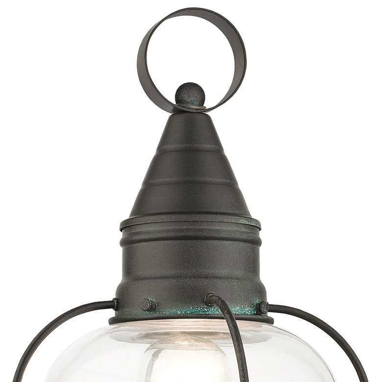 Image 4 Newburyport 1 Light Charcoal Outdoor Post Top Lantern more views
