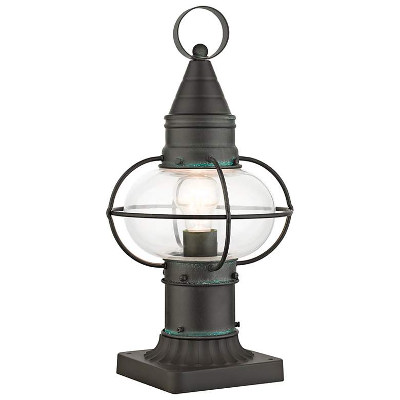 Image 7 Newburyport 1 Light Charcoal Outdoor Post Top Lantern more views