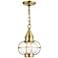 Newburyport 11 3/4" High Antique Brass Outdoor Hanging Light