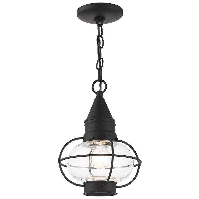 Image 7 Newburyport 11 3/4" High Black Outdoor Hanging Light more views