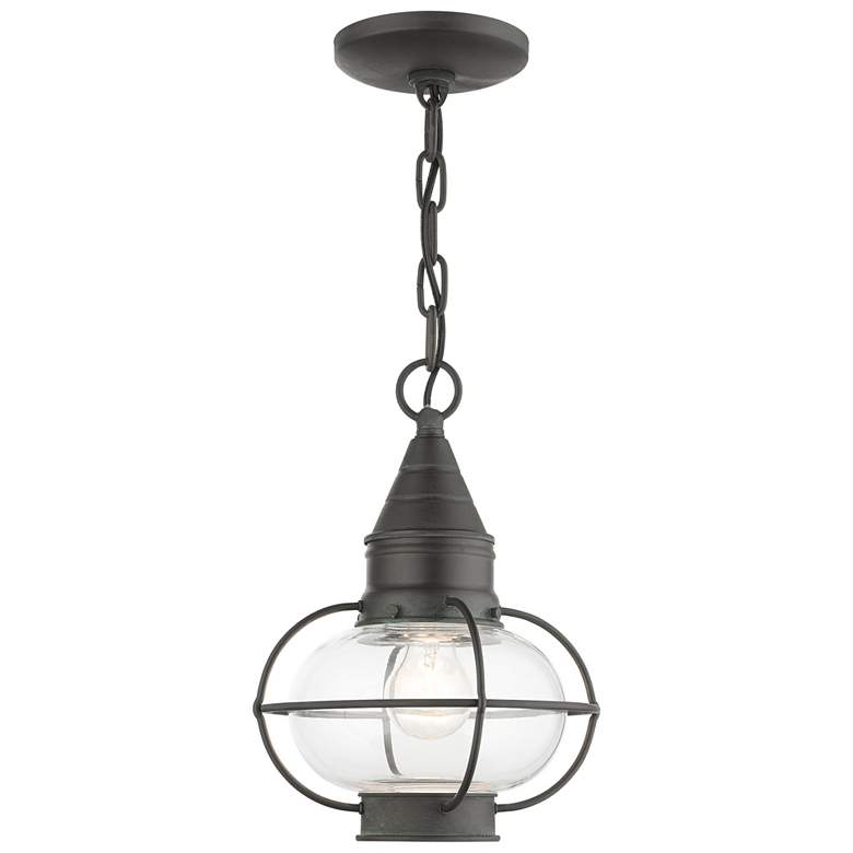 Image 2 Newburyport 11 3/4" High Charcoal Outdoor Hanging Light
