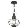 4_Newburyport 11 3/4" High Charcoal Outdoor Hanging Light more views