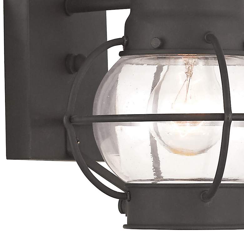 Image 2 Newburyport 13 3/4 inch High Black Outdoor Wall Light more views