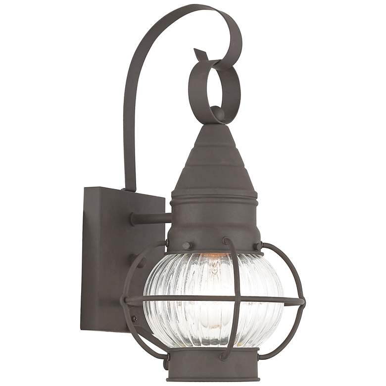 Image 1 Newburyport 13 3/4" High Bronze Outdoor Wall Light