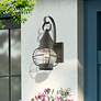 1_Newburyport 13 3/4" High Charcoal Outdoor Lantern Wall Light