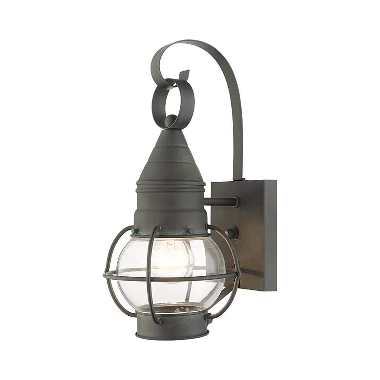 Image 7 Newburyport 13 3/4" High Charcoal Outdoor Lantern Wall Light more views