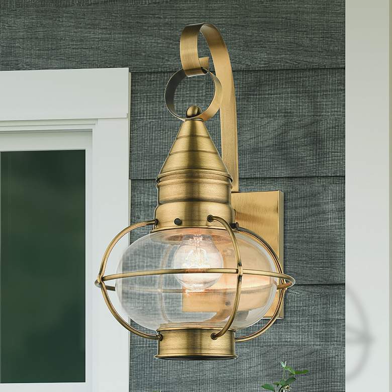 Image 2 Newburyport 14 3/4" High Bronze Outdoor Wall Light