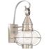 Newburyport 14 3/4" High Brushed Nickel Outdoor Wall Light
