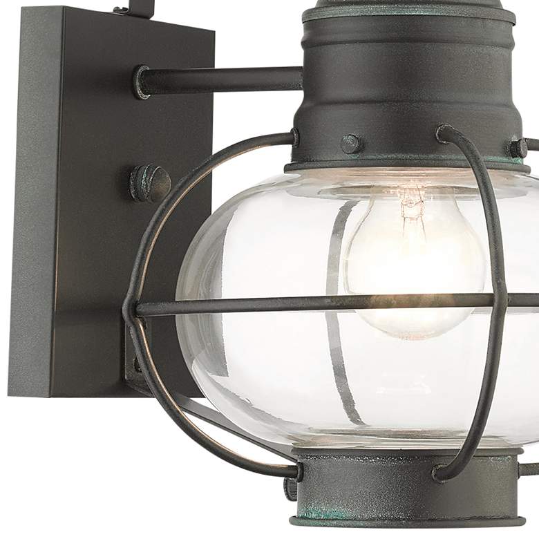 Image 4 Newburyport 14 3/4 inch High Charcoal Outdoor Lantern Wall Light more views