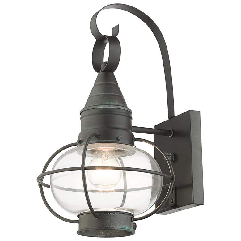 Image 6 Newburyport 14 3/4" High Charcoal Outdoor Lantern Wall Light more views
