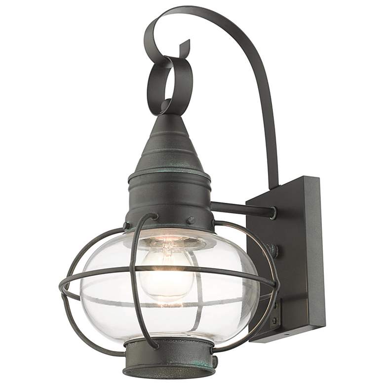 Image 6 Newburyport 14 3/4 inch High Charcoal Outdoor Lantern Wall Light more views