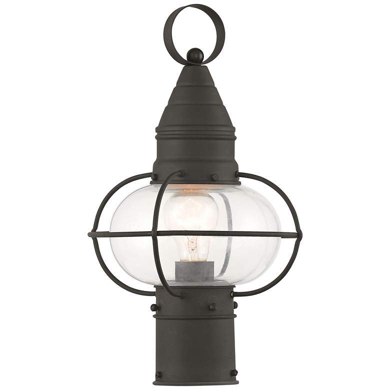 Image 1 Newburyport 15 inch High Black Outdoor Post Light