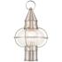 Newburyport 15" High Brushed Nickel Outdoor Post Light
