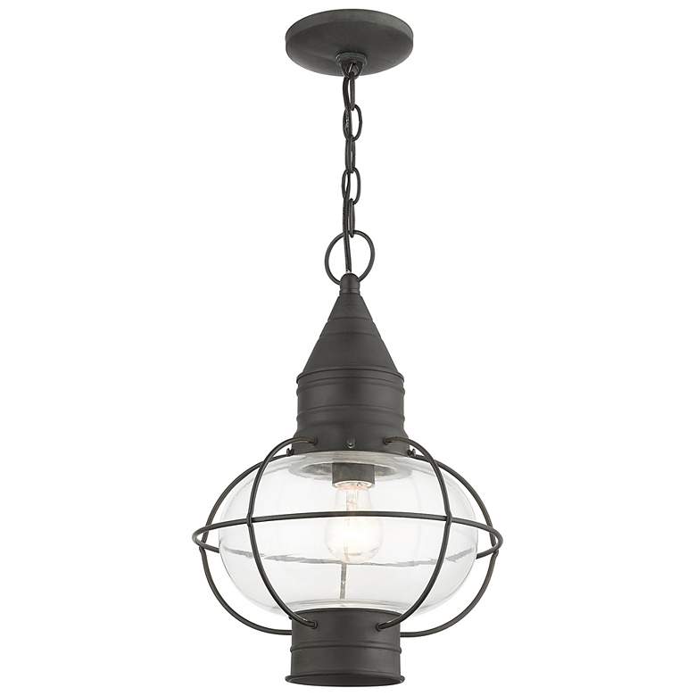 Image 7 Newburyport 16 3/4" High Charcoal Outdoor Hanging Light more views