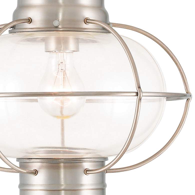 Image 2 Newburyport 16 3/4"H Brushed Nickel Outdoor Hanging Light more views