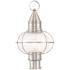 Newburyport 19 3/4"H Brushed Nickel Outdoor Post Light