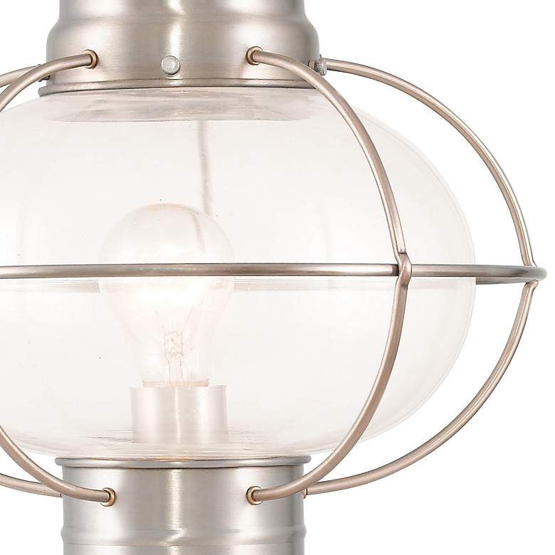 Image 2 Newburyport 19 3/4"H Brushed Nickel Outdoor Post Light more views