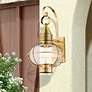 1_Newburyport 20 1/2" High Antique Brass Outdoor Wall Lantern