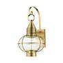 3_Newburyport 20 1/2" High Antique Brass Outdoor Wall Lantern more views