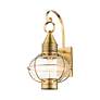 5_Newburyport 20 1/2" High Antique Brass Outdoor Wall Lantern more views