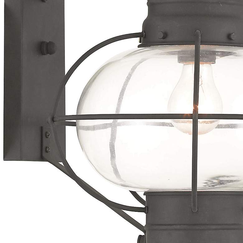 Image 2 Newburyport 20 3/4 inch High Black Outdoor Wall Light more views