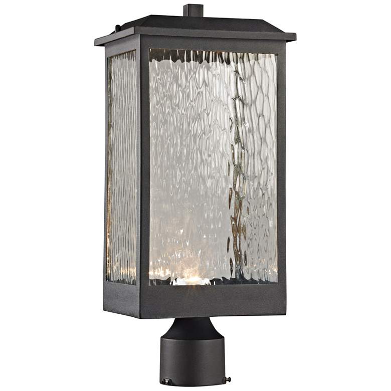 Image 1 Newcastle 19 inch High Matte Black LED Outdoor Post Light