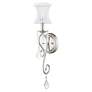 3_Newcastle 4.5-in W 1-Light Brushed Nickel Crystal Accent Arm Wall Sconce more views