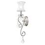 4_Newcastle 4.5-in W 1-Light Brushed Nickel Crystal Accent Arm Wall Sconce more views