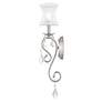 5_Newcastle 4.5-in W 1-Light Brushed Nickel Crystal Accent Arm Wall Sconce more views