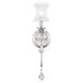 6_Newcastle 4.5-in W 1-Light Brushed Nickel Crystal Accent Arm Wall Sconce more views