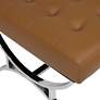 Thumbnail3 of Newel Caramel Brown Leather Ottoman more views