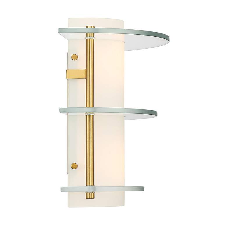 Image 5 Newell 2-Light Wall Sconce in Warm Brass more views