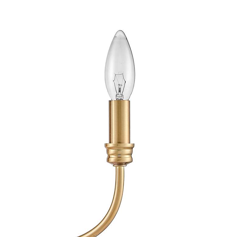 Image 5 Newland 17" Wide Satin Brass 3-Light Chandelier more views