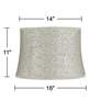 Newlin Cream Softback Drum Lamp Shade 14x16x11 (Washer)