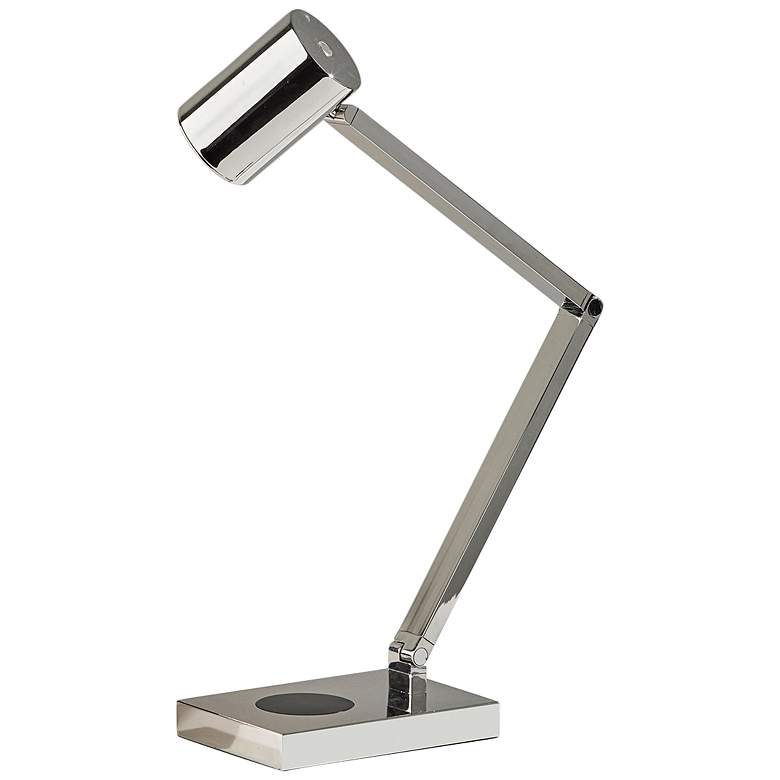 Image 7 Newman Nickel Touch Desk Lamp w/ USB Port Wireless Charging more views