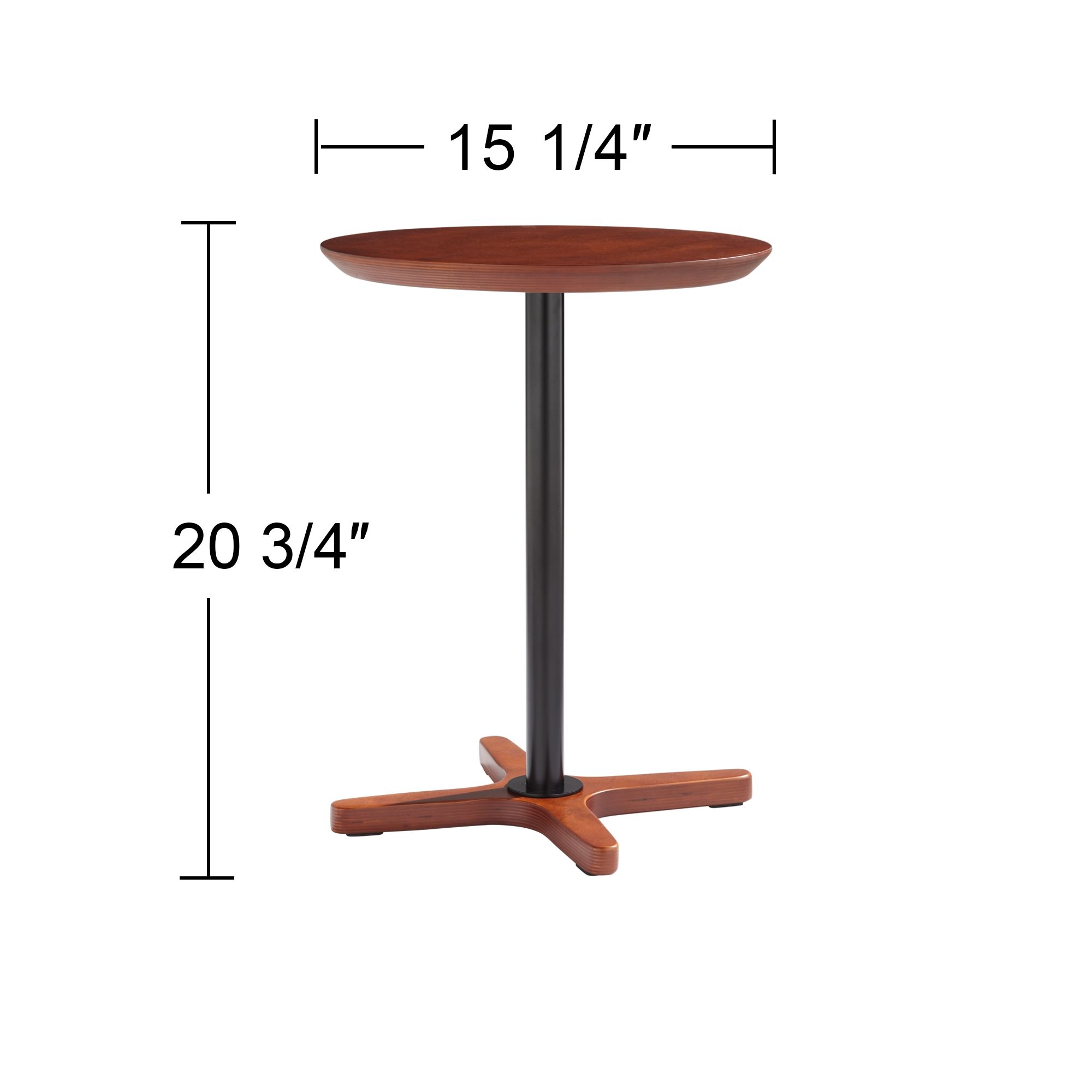 Newpor 15 1/4" Wide Natural Wood Standing Table