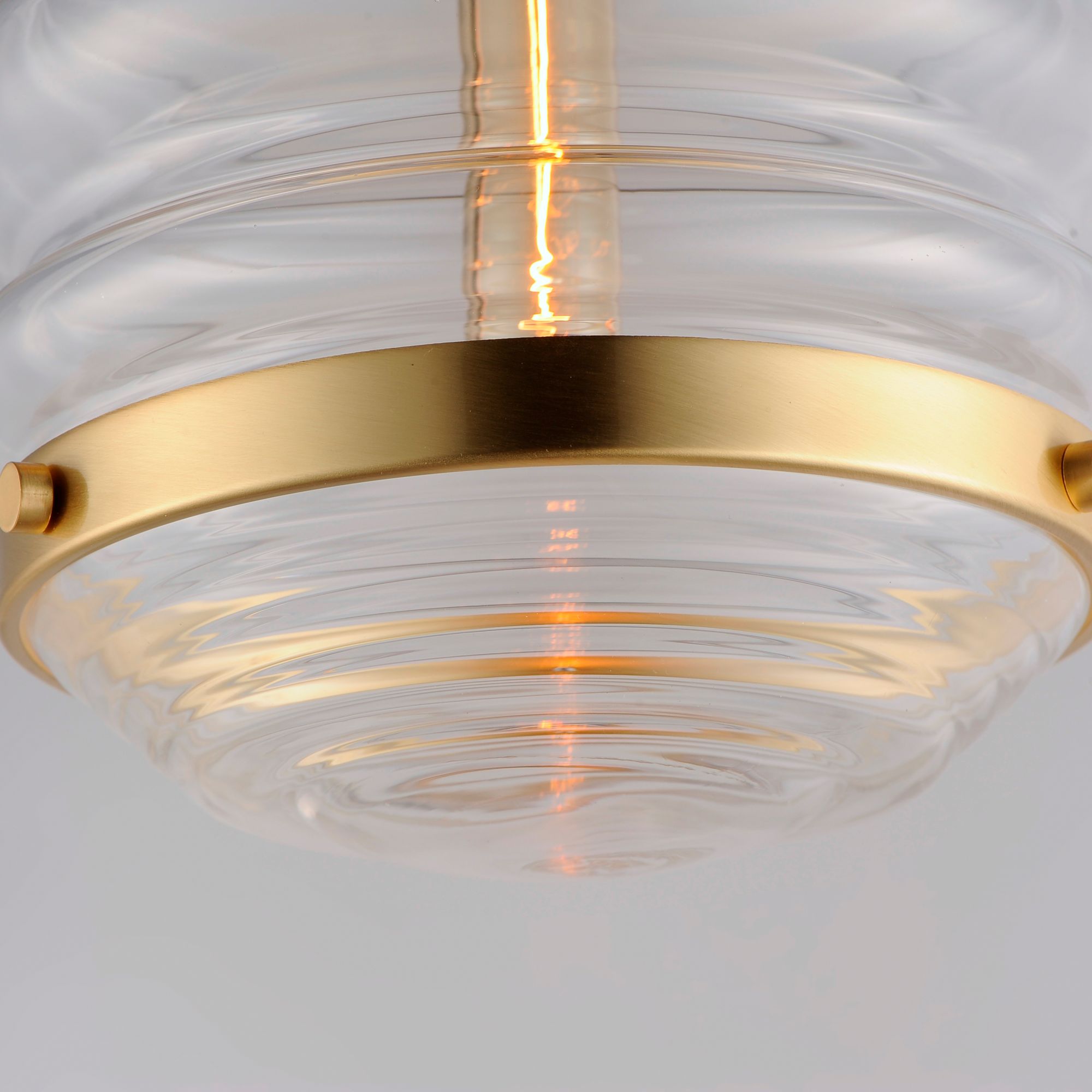Image 6 Newport 1-Light 9" Wide Satin Brass Pendant Light more views