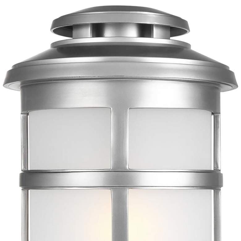 Image 2 Newport 18 1/2"H Painted Brushed Steel Outdoor Post Light more views