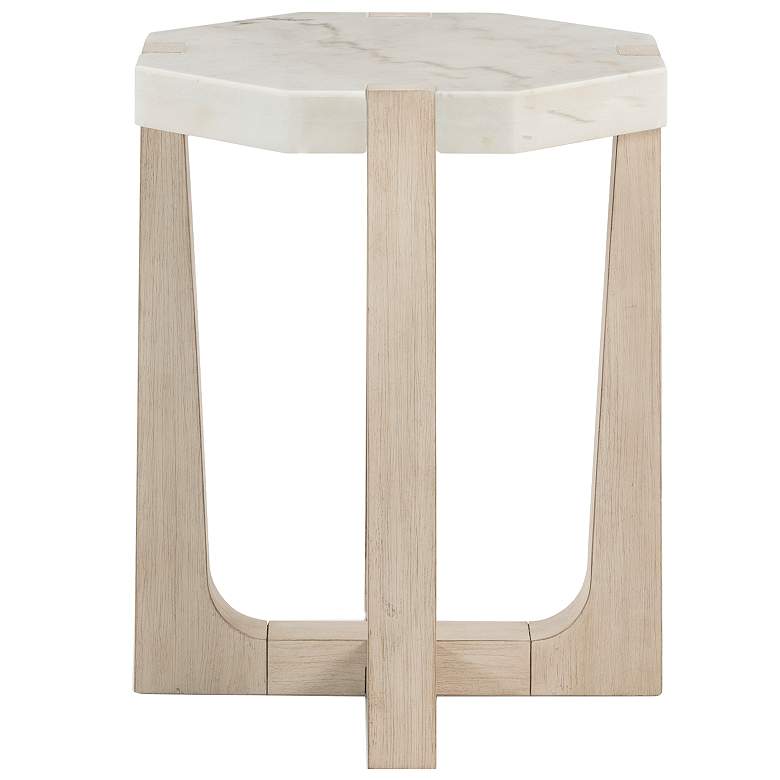 Image 1 Newport 22" White Marble Scatter Table