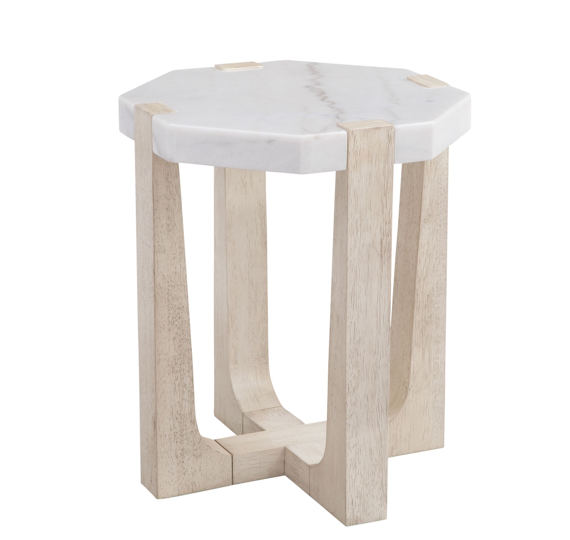 Image 2 Newport 22" White Marble Scatter Table more views