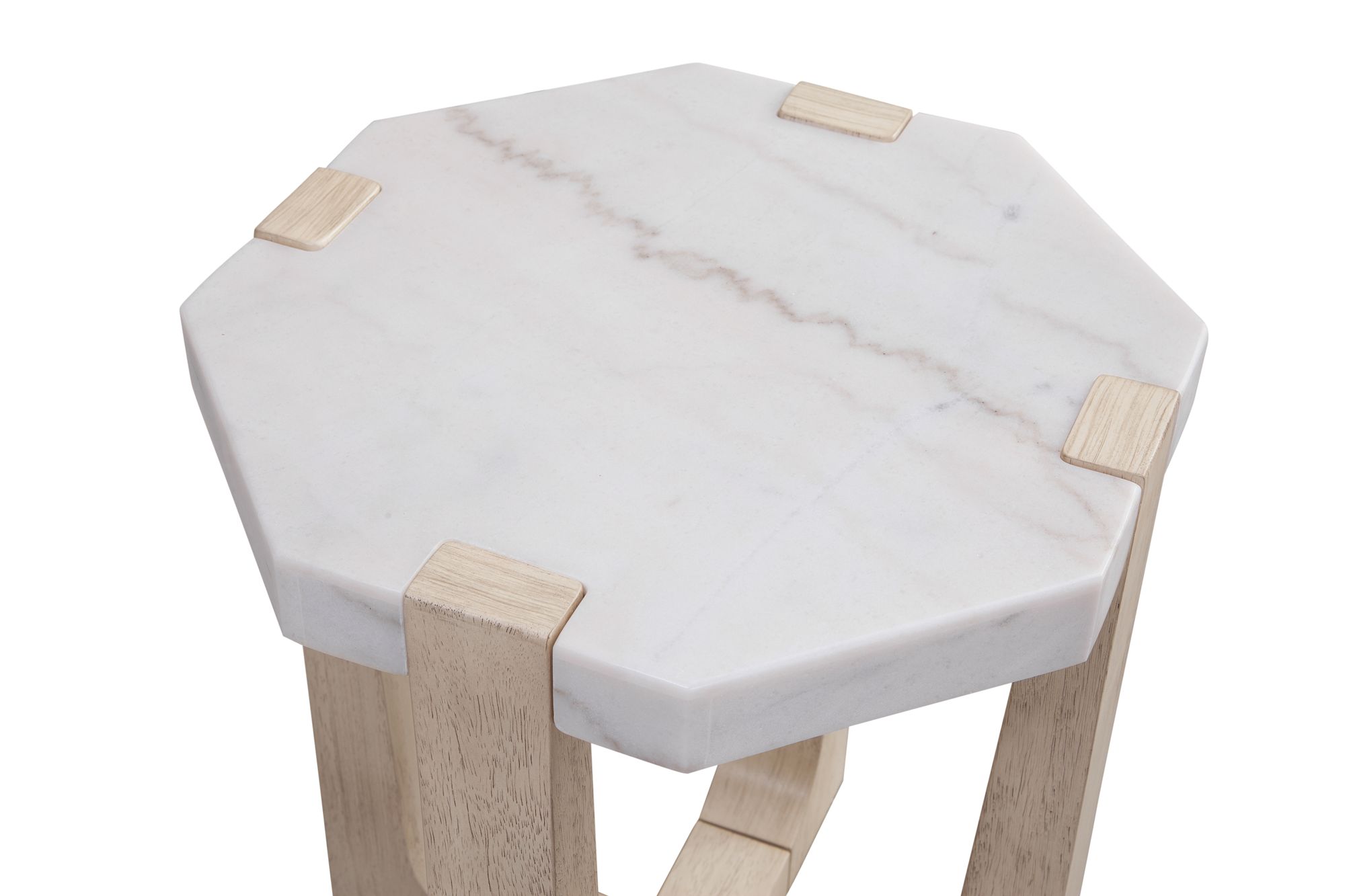 Image 4 Newport 22" White Marble Scatter Table more views