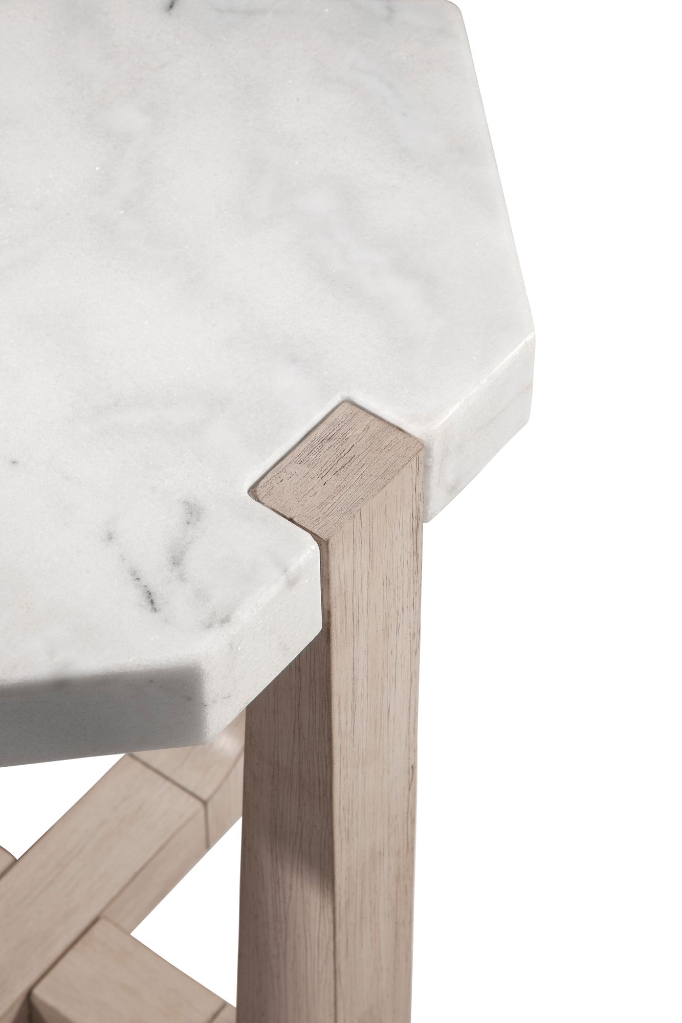 Image 7 Newport 22" White Marble Scatter Table more views