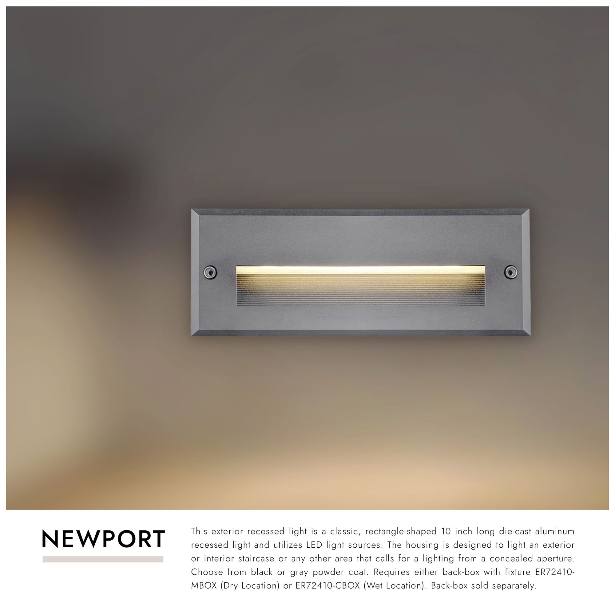 Image 2 Newport 3 3/4" High Black LED Outdoor Wall Light more views